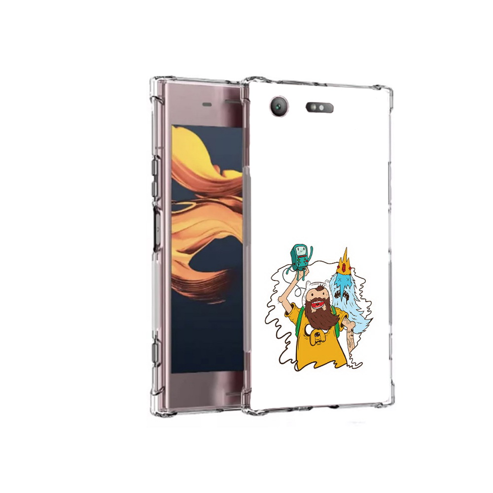 

Чехол MyPads Tocco для Sony Xperia XZ1 Compact время приключений старый Финн, Прозрачный, Tocco