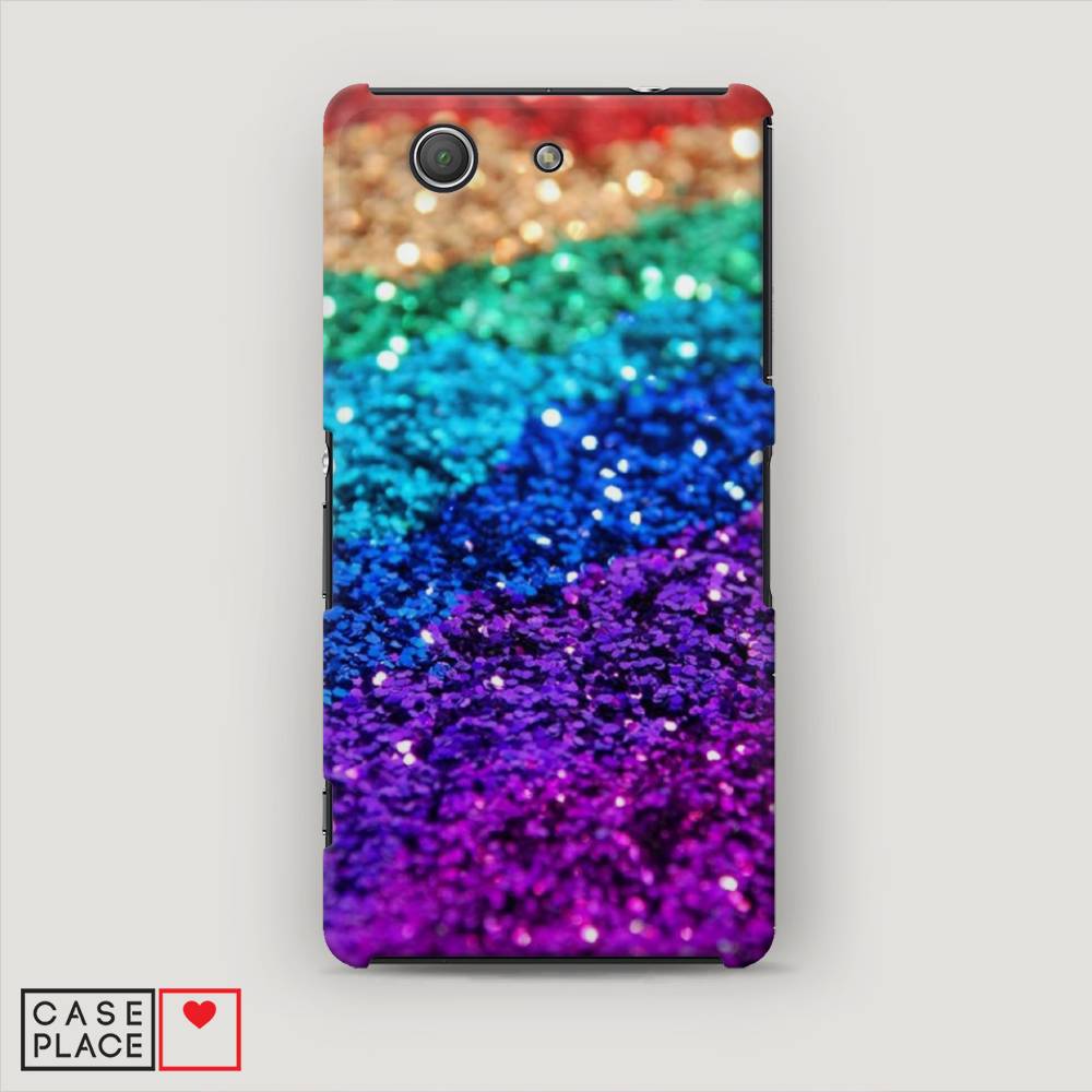 

Пластиковый чехол "Блестящая радуга рисунок" на Sony Xperia Z3 compact, 52020-2
