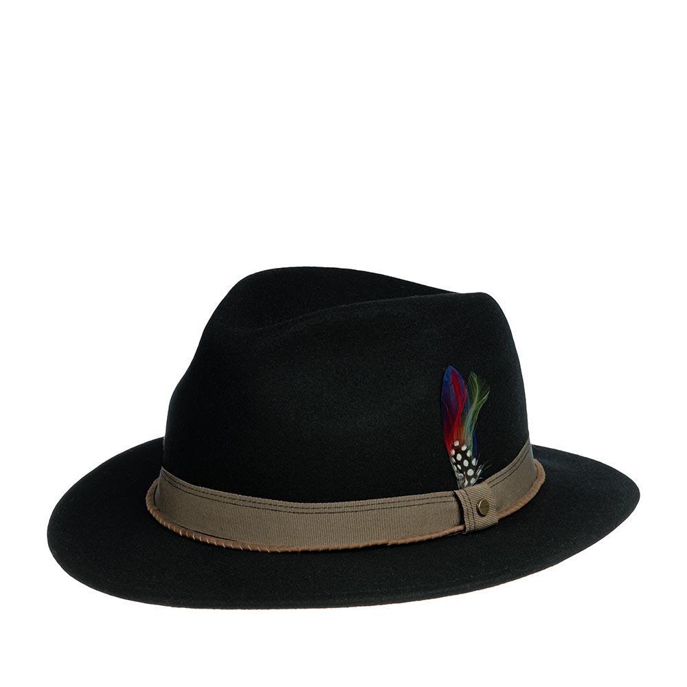 Шляпа унисекс Stetson 2528114 TRAVELLER WOOLFELT черная, р. 57