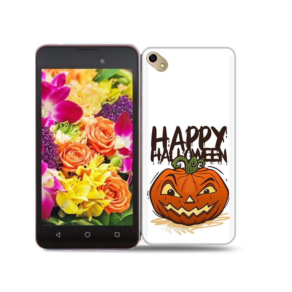 

Чехол MyPads Tocco для BQ 5035 Хэллоуин счастливый, Прозрачный, Tocco
