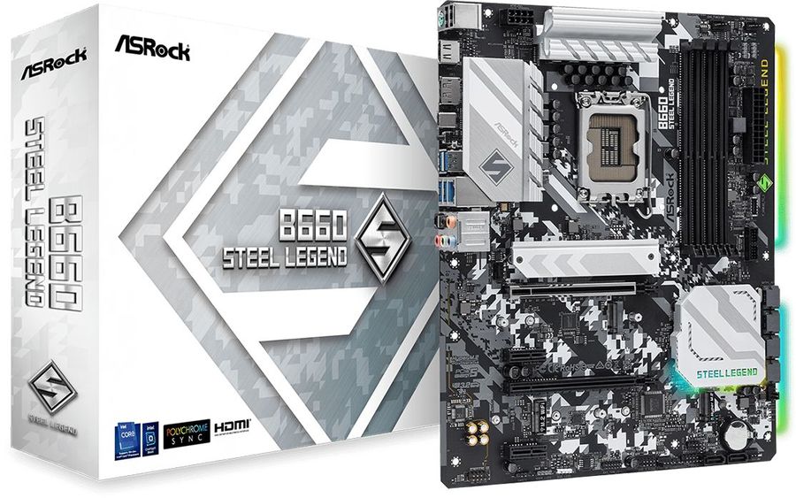 фото Материнская плата asrock b660 steel legend