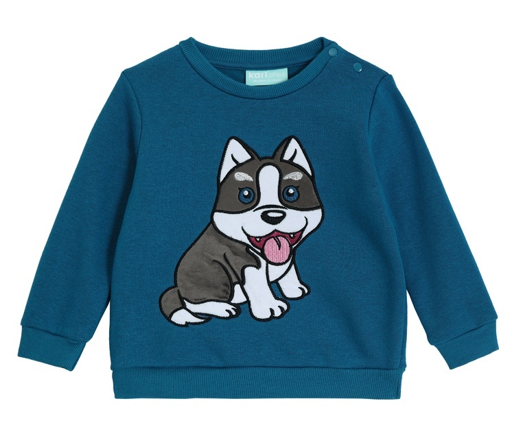 

Свитшот детский Kari Baby AW24B18203508, темно-зеленый, 86, 234448