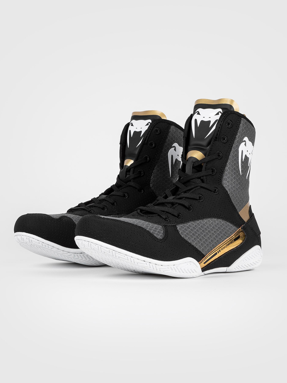 

Боксерки Venum Elite Black/White-Gold 42RU, Черный;белый;золотистый, Elite