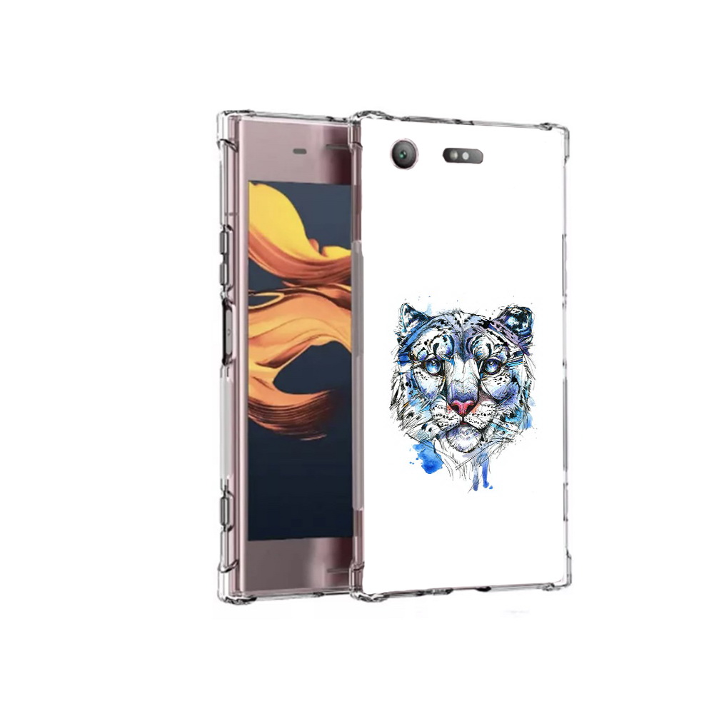 

Чехол MyPads Tocco для Sony Xperia XZ1 Compact водяной тигр (PT91855.237.263), Прозрачный, Tocco