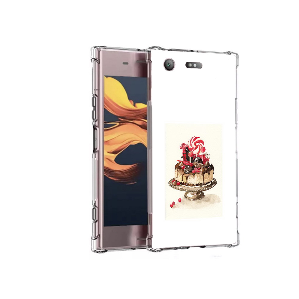 

Чехол MyPads Tocco для Sony Xperia XZ1 Compact вкусный торт (PT91855.237.262), Прозрачный, Tocco