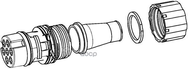 9Xx340880001 hel 9Xx 340 880-001 Разъем 7-Pin Easyconn Di=28Mmschmitz, Kogel HELLA арт. 9X