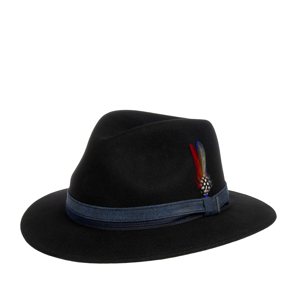 

Шляпа унисекс Stetson 2528116 TRAVELLER WOOLFELT черная, р. 61, Черный, 2528116 TRAVELLER WOOLFELT