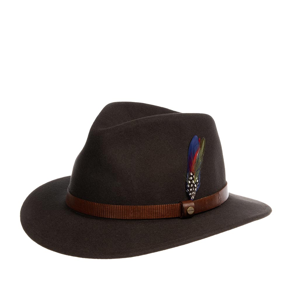 

Шляпа унисекс Stetson 2528113 TRAVELLER WOOLFELT темно-коричневая, р. 63, Коричневый, 2528113 TRAVELLER WOOLFELT