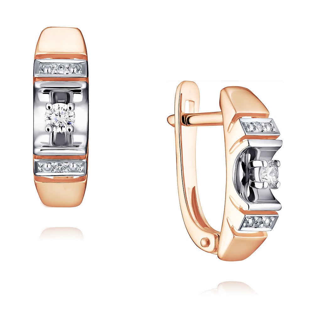

Серьги из красного золота с бриллиантом ADAMAS 24035532/01-А50Д-41, 24035532/01-А50Д-41