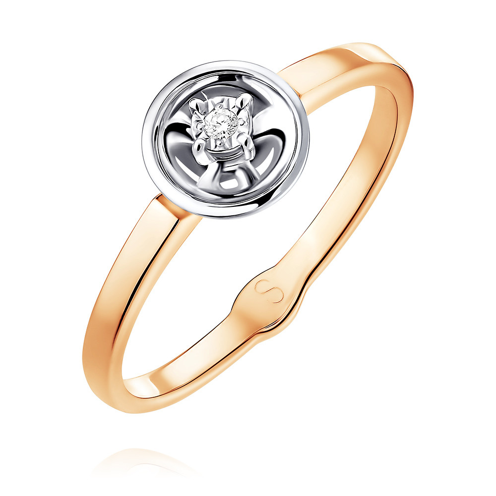 

Кольцо из красного золота с бриллиантом р.  ADAMAS 15035526/01-А50Д-41, 15035526/01-А50Д-41