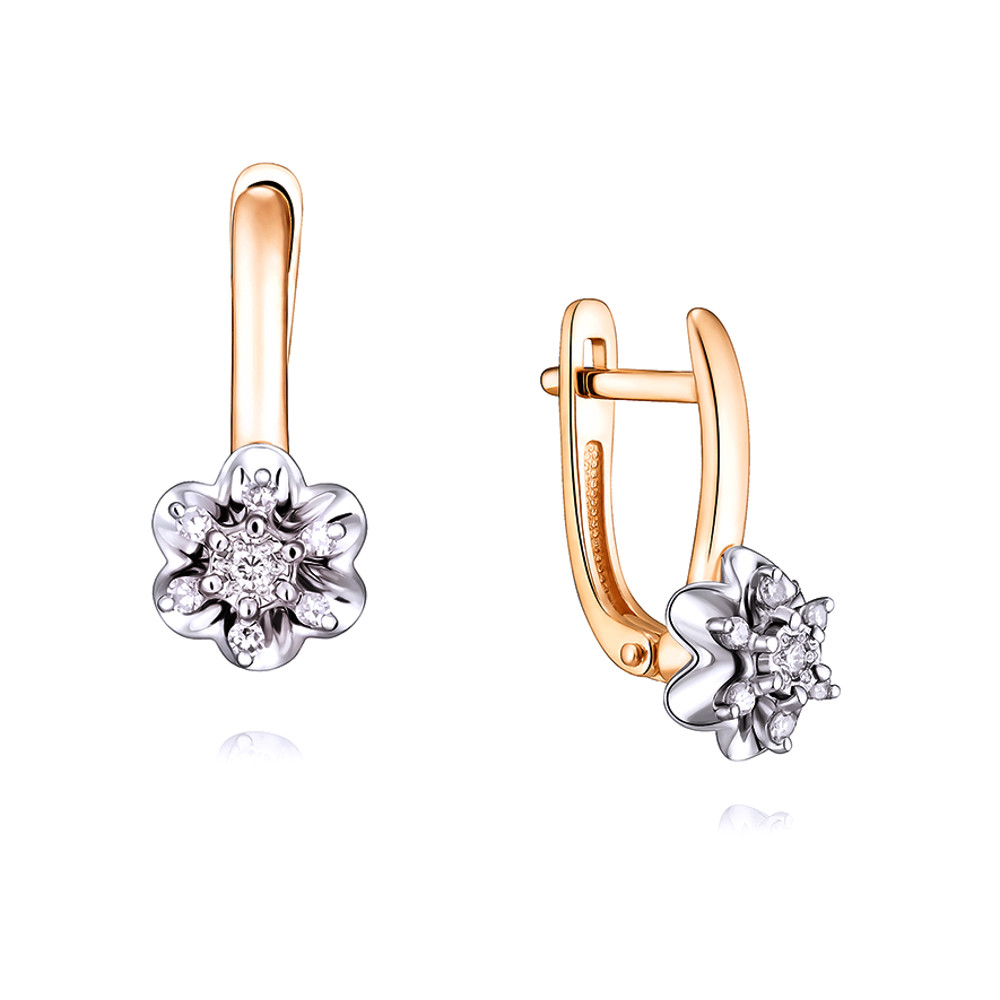 

Серьги из красного золота с бриллиантом ADAMAS 24035522/01-А50Д-41, 24035522/01-А50Д-41