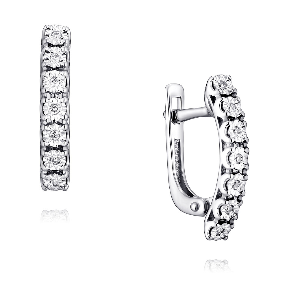 

Серьги из белого золота с бриллиантом ADAMAS 24035515/01-А51Д-41, 24035515/01-А51Д-41