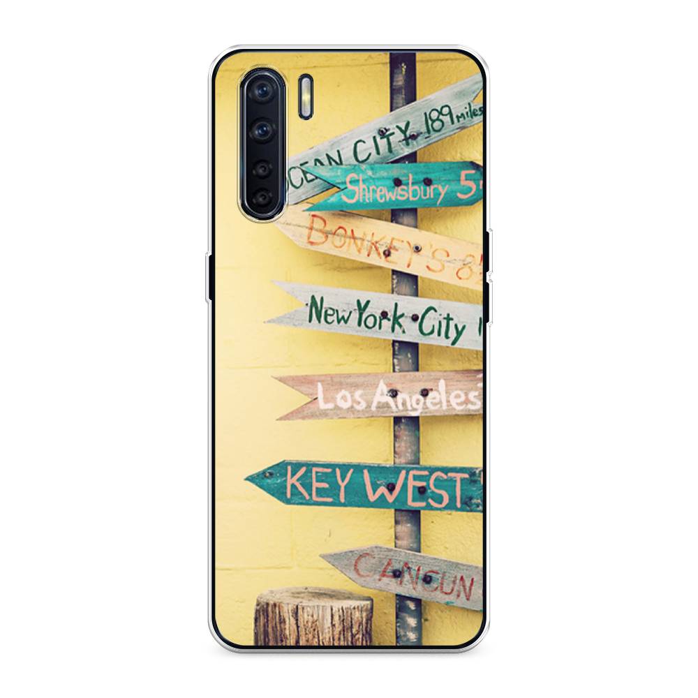 

Чехол Awog на Oppo A91/Reno 3 "Нулевой километр", Разноцветный, 254250-4