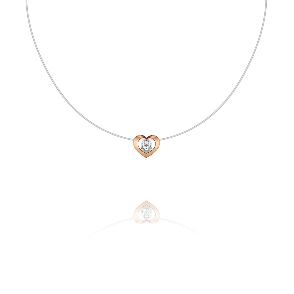 

Колье из красного золота 38 см ADAMAS 84035473/01-А50Д-72, фианит, 84035473/01-А50Д-72