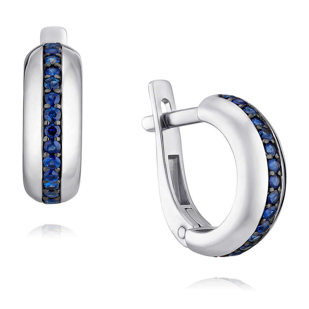 

Серьги из белого золота с сапфиром ADAMAS 2424067-А51ДЧ-542, 2424067-А51ДЧ-542