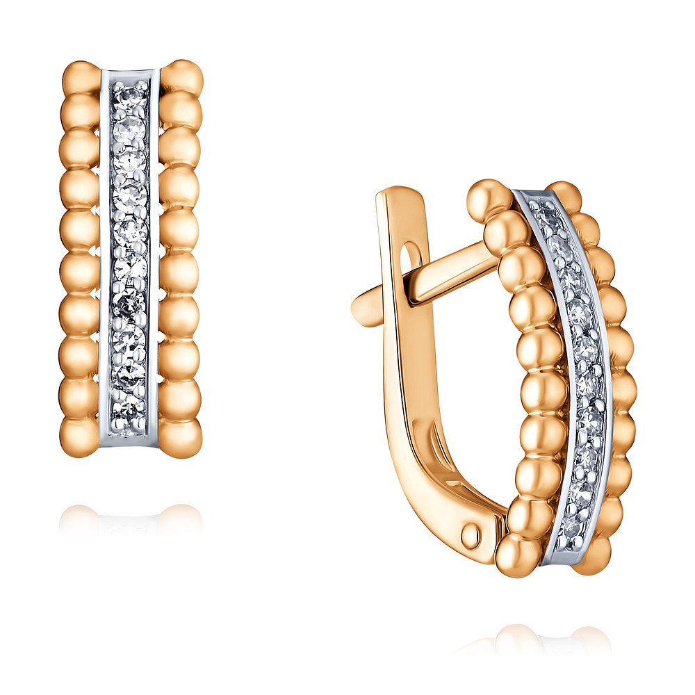 

Серьги из красного золота с бриллиантом ADAMAS 2424036-А500Д-41, 2424036-А500Д-41