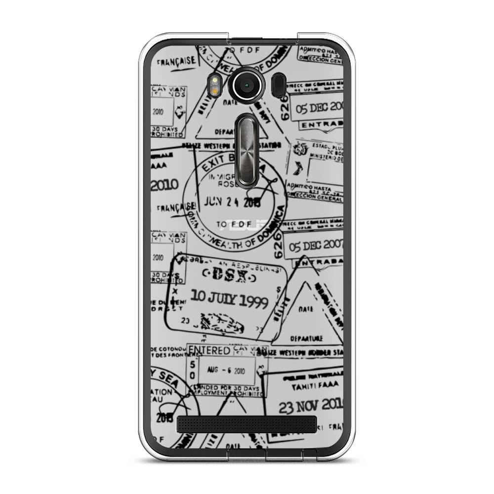 

Чехол Case Place 40150-2 для Asus ZenFone 2 Laser (ZE500KL) "Visa stamps 2", 40150-2