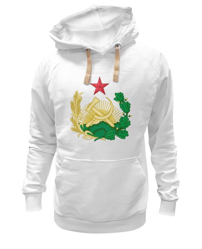 

Худи унисекс Printio Серп и молот белое 3XL, Белый, Серп и молот