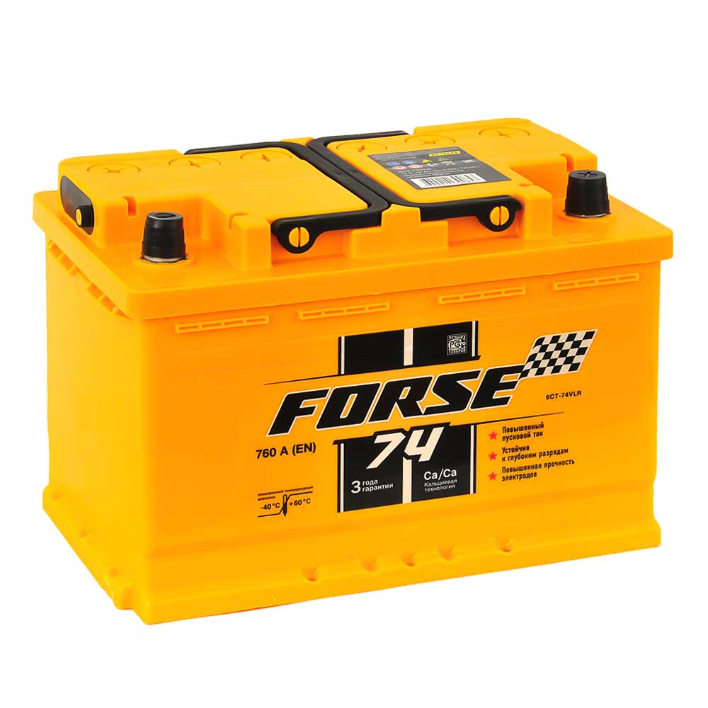 

Аккумулятор forse 74ач en760/720 276х175х190