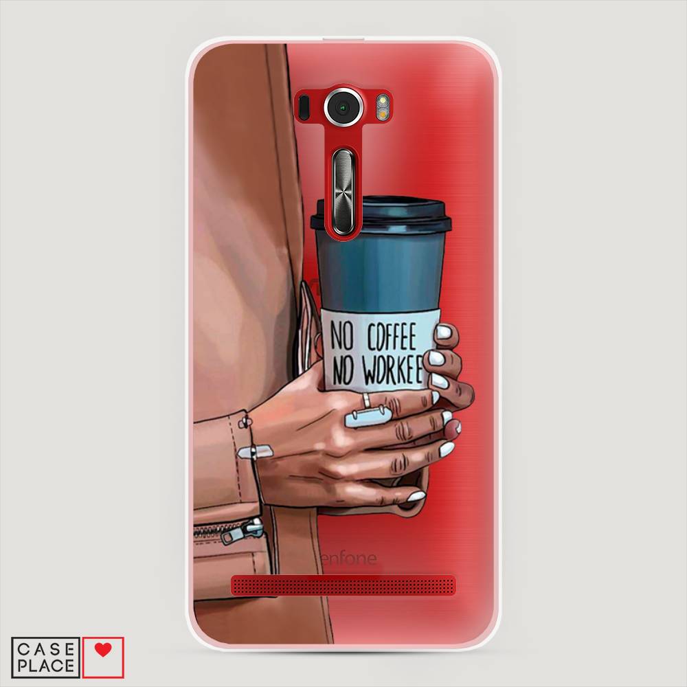 фото Чехол awog "no coffee" для asus zenfone 2 ze601kl