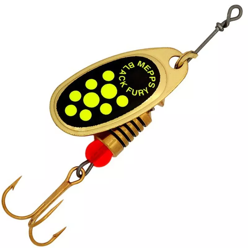

Блесна Mepps Comet Black Fury №00 gold/fluo/chart, Золотистый;желтый, Comet Black Fury
