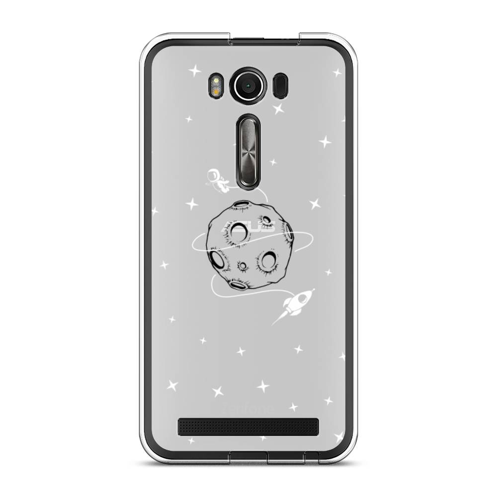 

Чехол на Asus Zenfone 2 Laser ZE500KL "Полет вокруг луны", Белый;серый;черный, 40150-2
