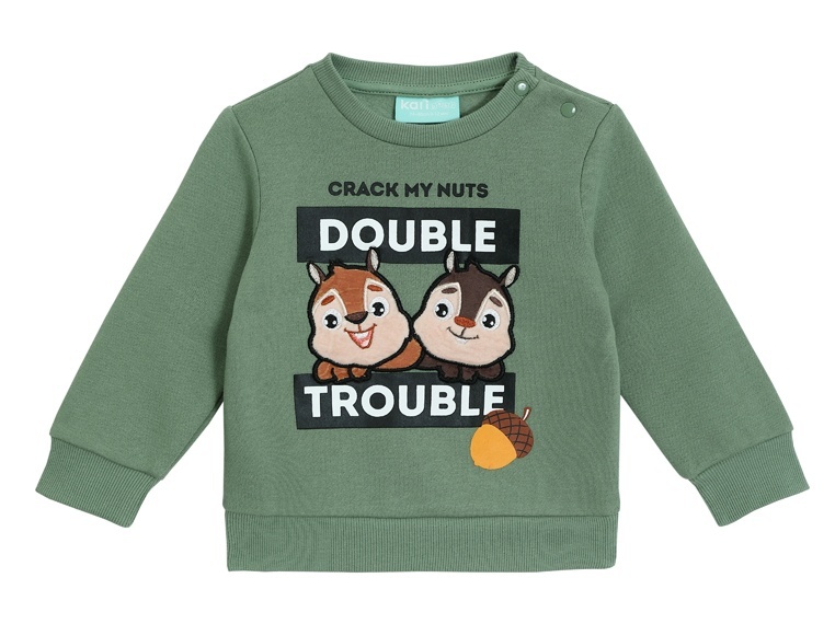 

Свитшот детский Kari Baby AW24B08603206, хаки, 74, 234551