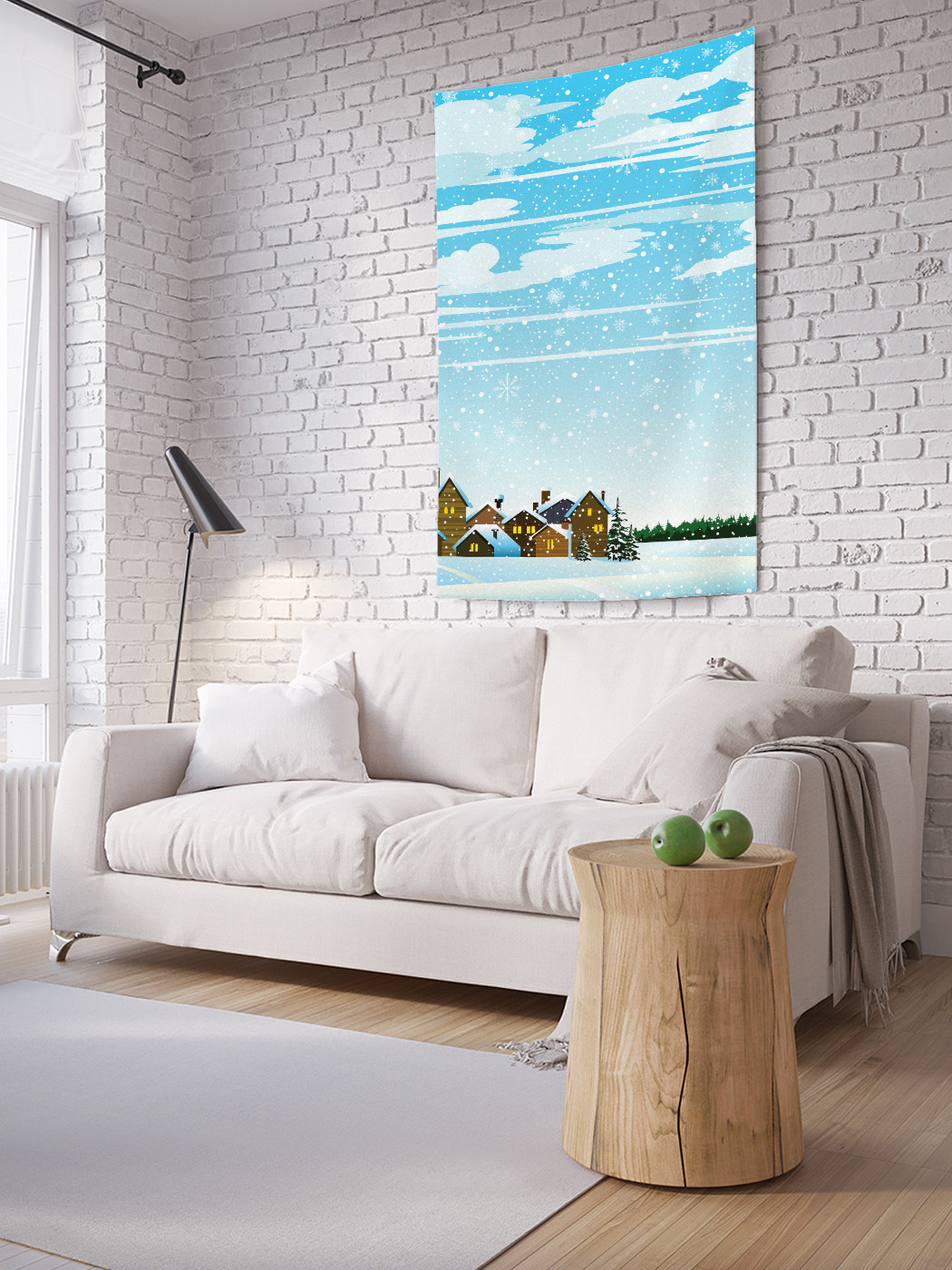 

Вертикальное фотопанно на стену JoyArty Зимний день 150x200 см, Зимний день