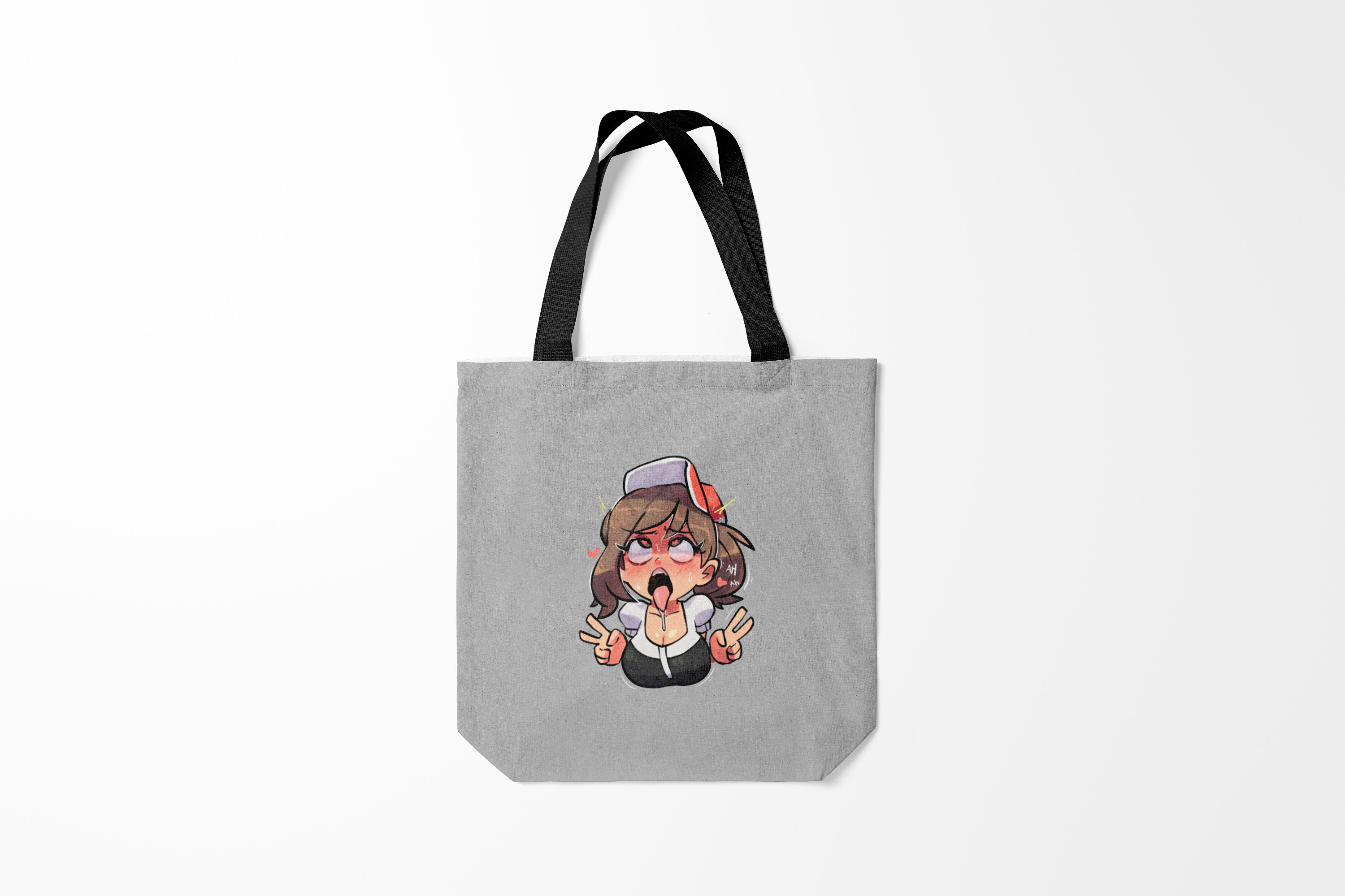 

Сумка шoппер унисекс Burnettie Ahegao Ахегао лицо в цвете, белый, Ahegao Ахегао лицо в цвете