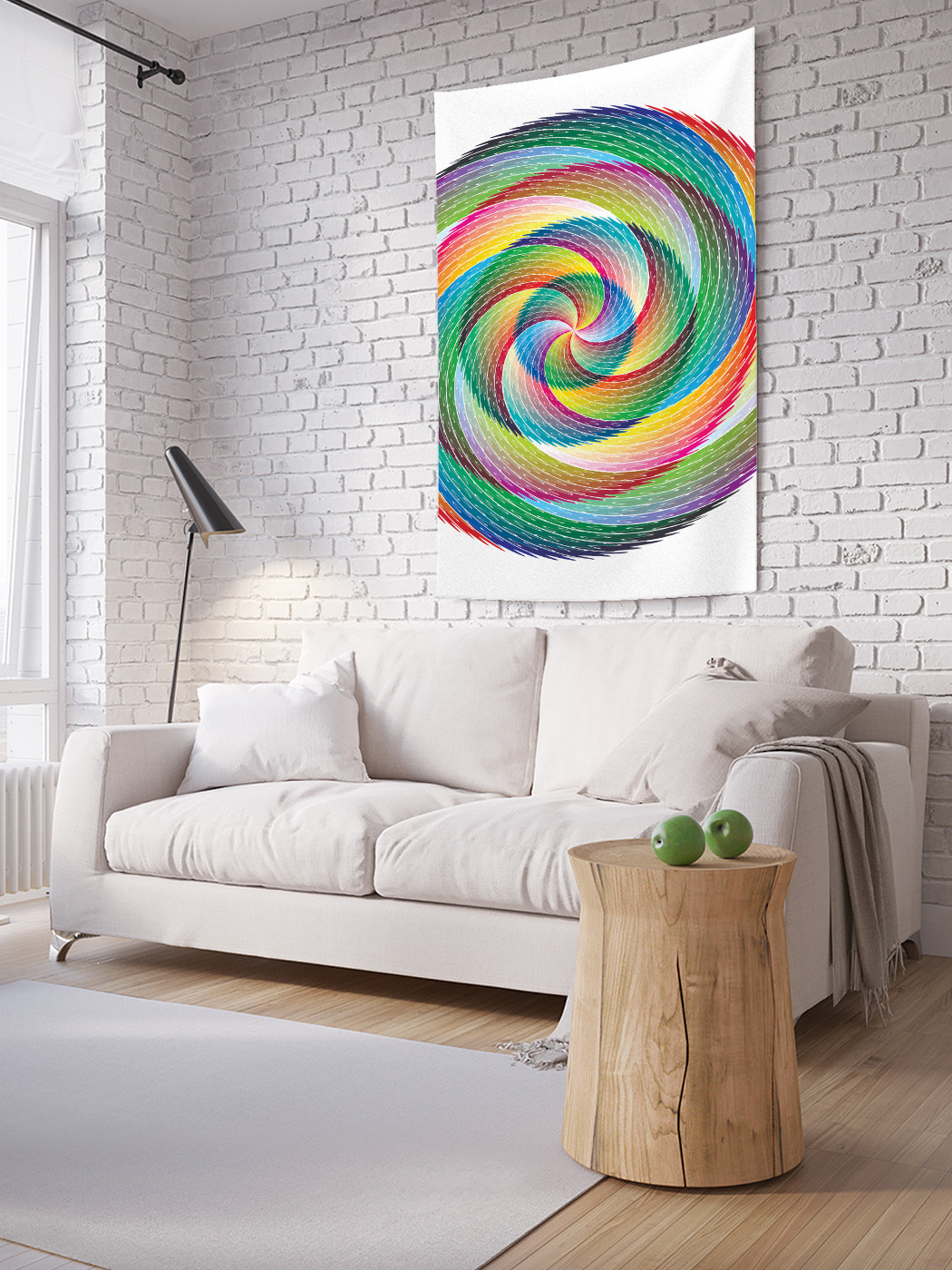 

Вертикальное фотопанно на стену JoyArty Шар с радужной спиралью 150x200 см, Шар с радужной спиралью