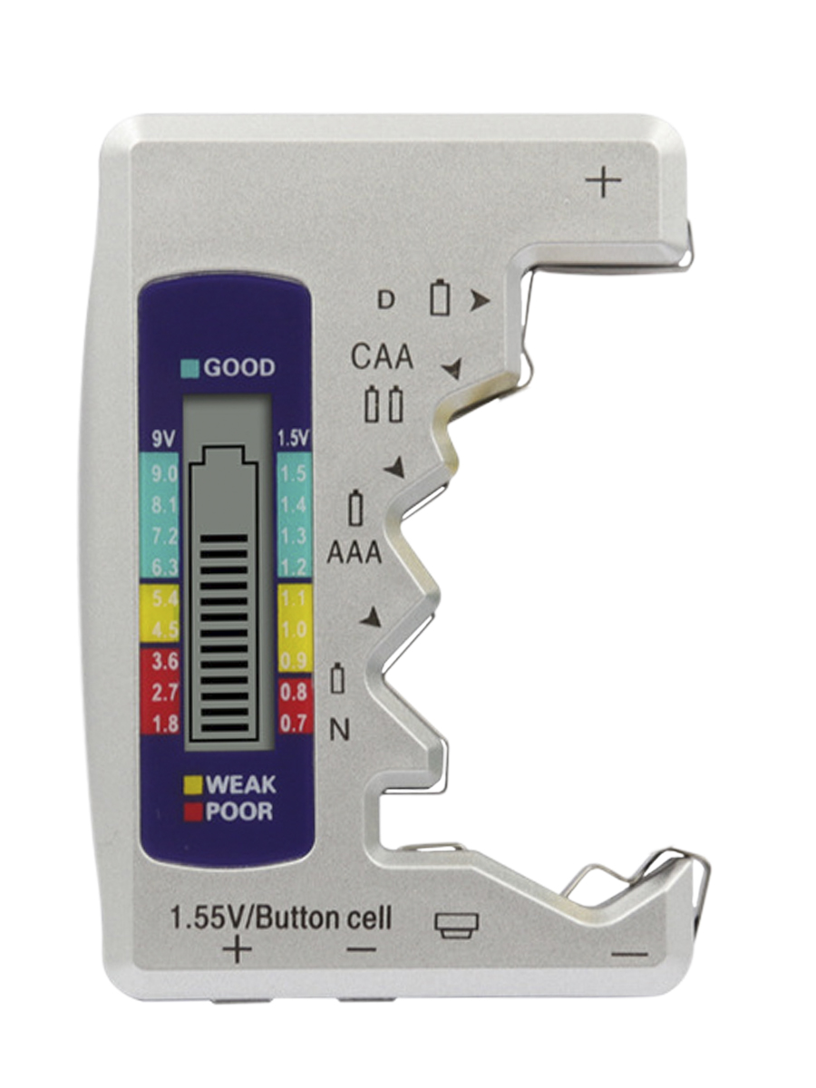 Цифровой тестер батареек 1.5 - 9В (4811.1)
