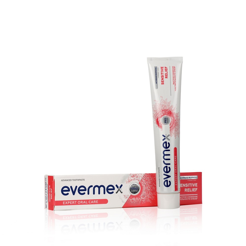 фото Зубная паста evermex sensitive relief 75мл