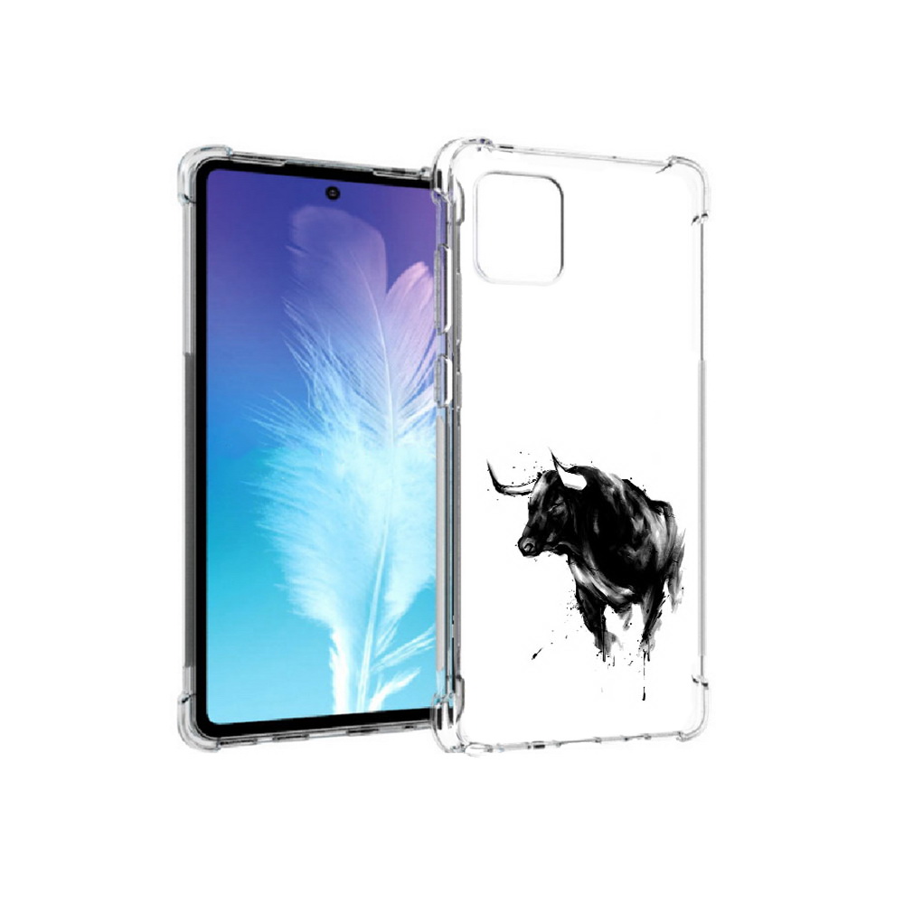 

Чехол MyPads Tocco для Samsung Galaxy Note 10 Lite бык (PT142413.491.254), Прозрачный, Tocco