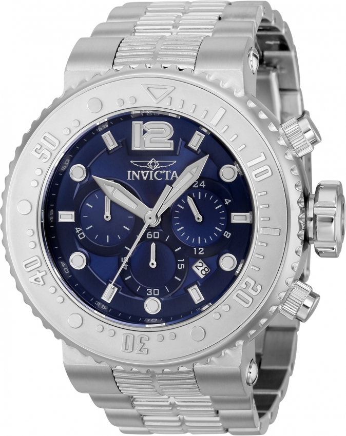 фото Наручные часы мужские invicta 37221 серебристые