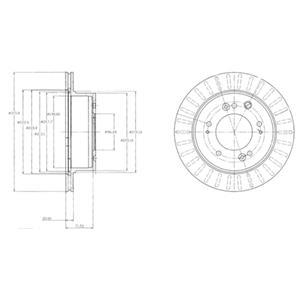 

Тормозной диск DELPHI комплект 1 шт. BG4331