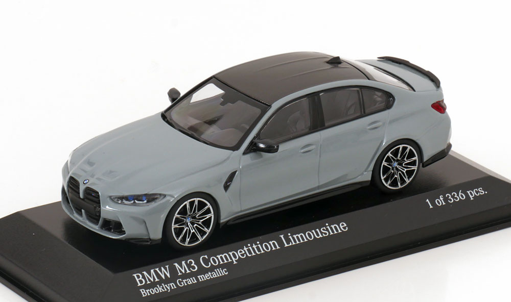 

Модель коллекционная MINICHAMPS Bmw G80 M3 competition 2020 grey metallic / бмв М3 серый