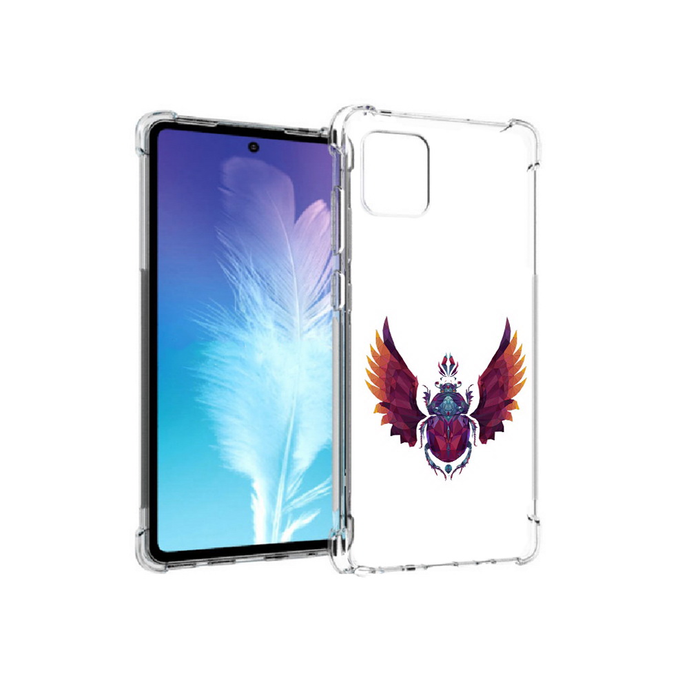 

Чехол MyPads Tocco для Samsung Galaxy Note 10 Lite алмазный скоробей (PT142413.491.219), Прозрачный, Tocco