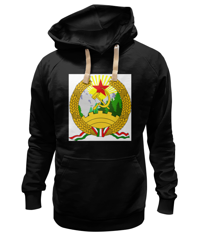 

Худи унисекс Printio Серп и молот черное 3XL, Черный, Серп и молот