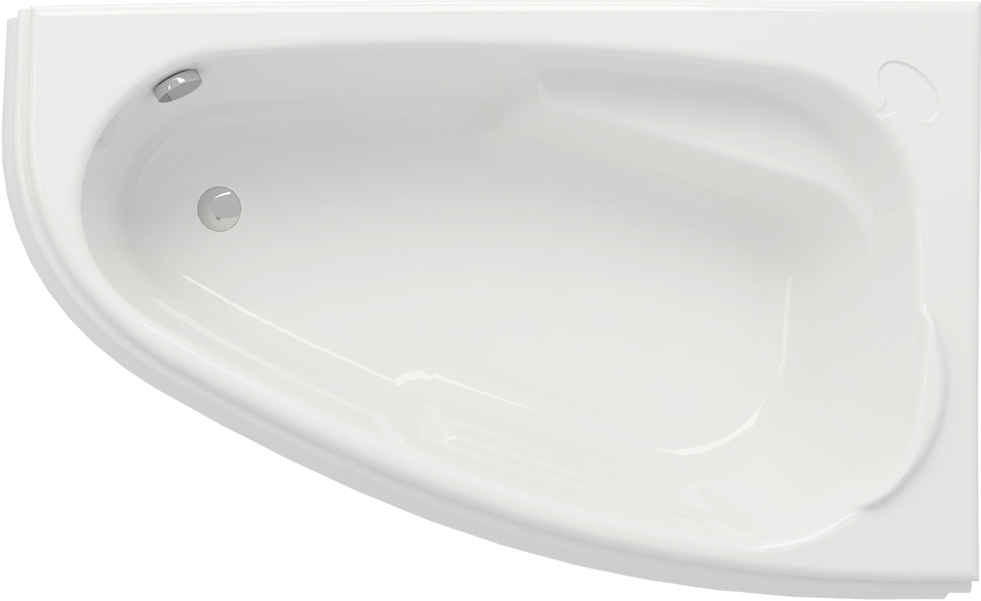 

Акриловая ванна Cersanit Joanna 150x95 R ультра белый, Joanna 150x95 R ультра белый