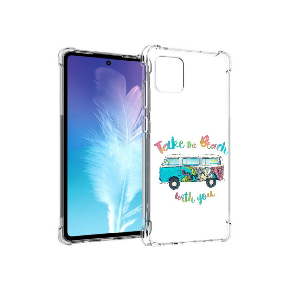 Чехол MyPads Tocco для Samsung Galaxy Note 10 Lite Хиппи автобус (PT142413.491.190)