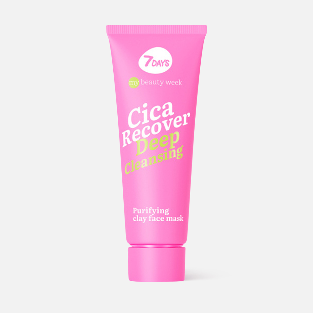 Маска для лица 7 DAYS My Beauty Week Cica Recover глиняная очищающая 80 мл 1617₽