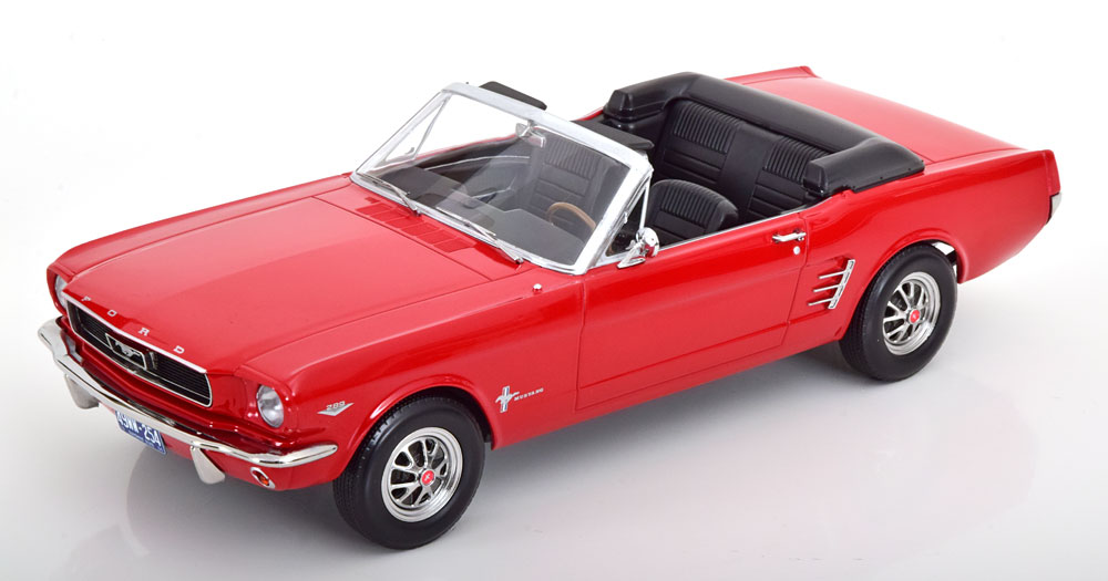 

Модель коллекционная NOREV Ford mustang convertible 1966 red, Красный