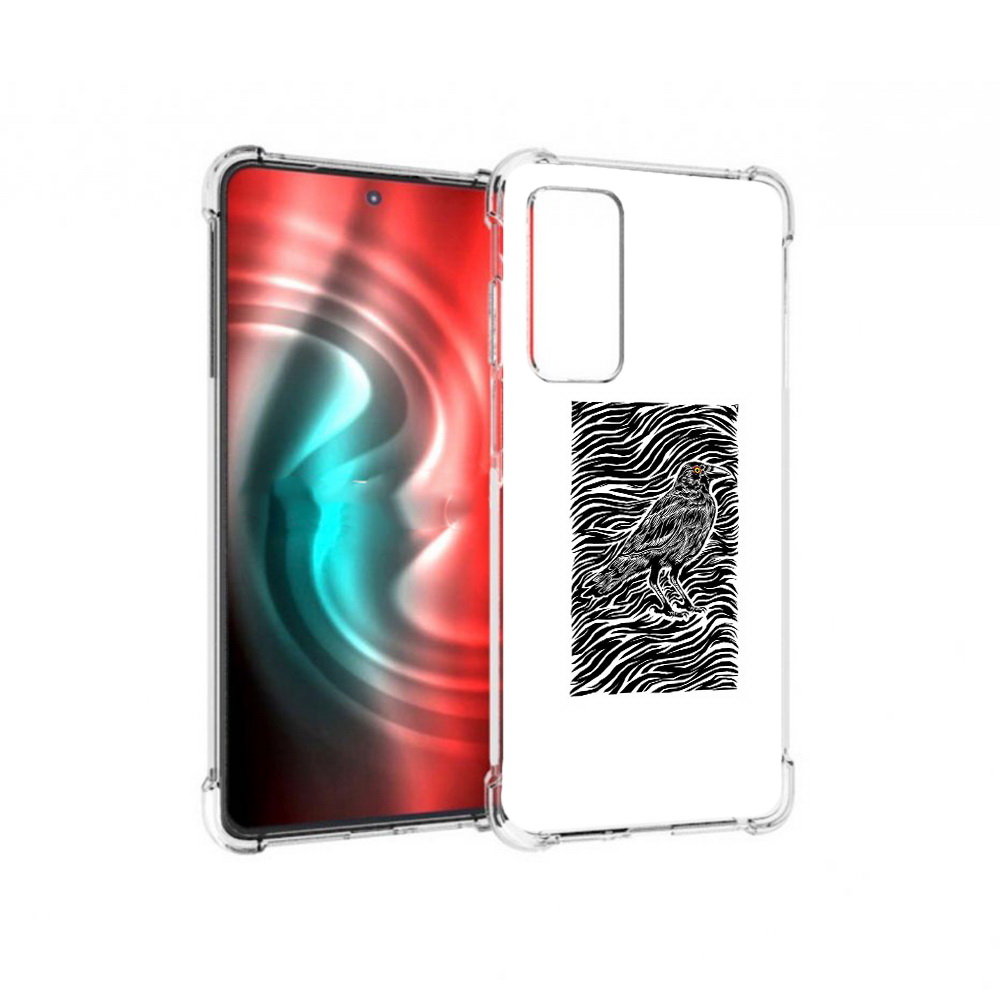 

Чехол MyPads Tocco для Motorola 20 ворон в абстракции (PT227072.363.272), Прозрачный, Tocco