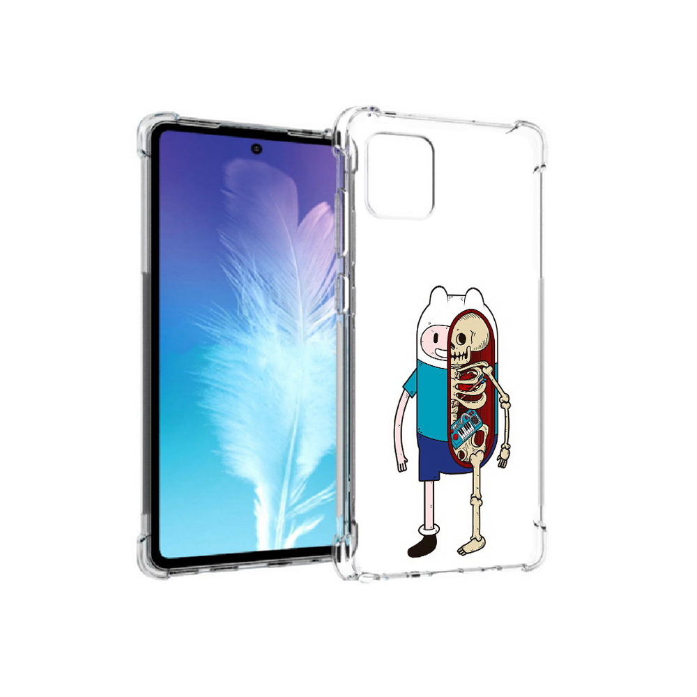 

Чехол MyPads Tocco для Samsung Galaxy Note 10 Lite Финн скелет (PT142413.491.187), Прозрачный, Tocco