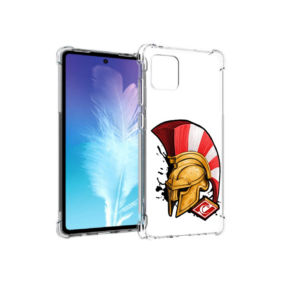 

Чехол MyPads Tocco для Samsung Galaxy Note 10 Lite ФК спартак шлем (PT142413.491.185), Прозрачный, Tocco
