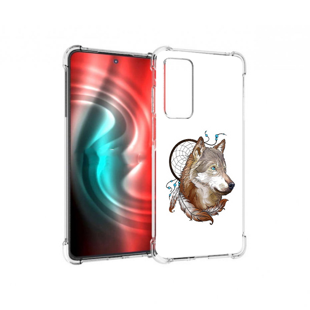 

Чехол MyPads Tocco для Motorola 20 волк и ловец снов (PT227072.363.269), Прозрачный, Tocco