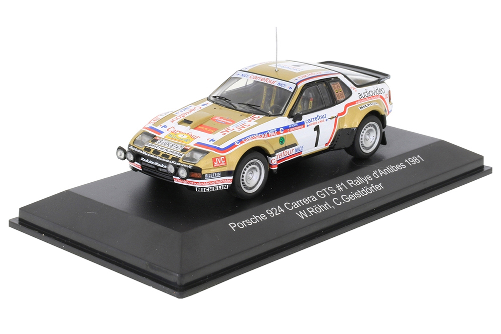 Porsche 924 carrera gts #1 rallye dantibes rohrl/geistdorfer 1981 / порше 924 карерра ралл