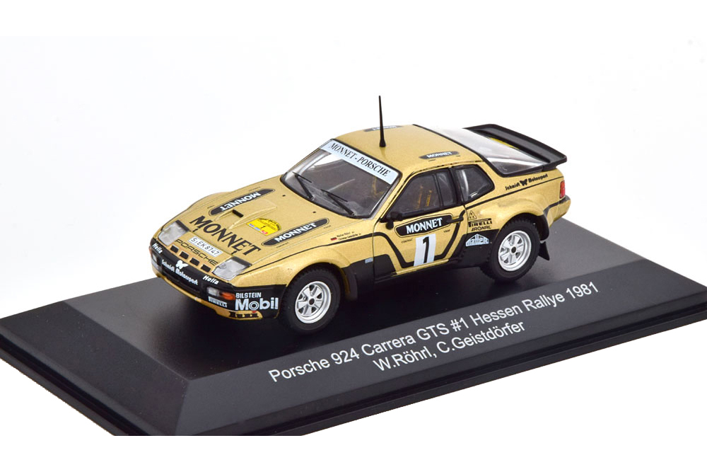 Модель коллекционная Porsche 924 carrera gts winner rally hessen rohrl/geistdoerfer 1981