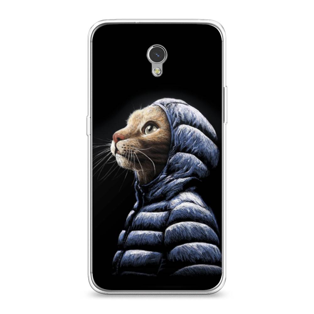

Чехол Awog на ZTE Blade V7 / ЗТЕ Блэйд V7 "Кот в капюшоне", Разноцветный, 131150-2