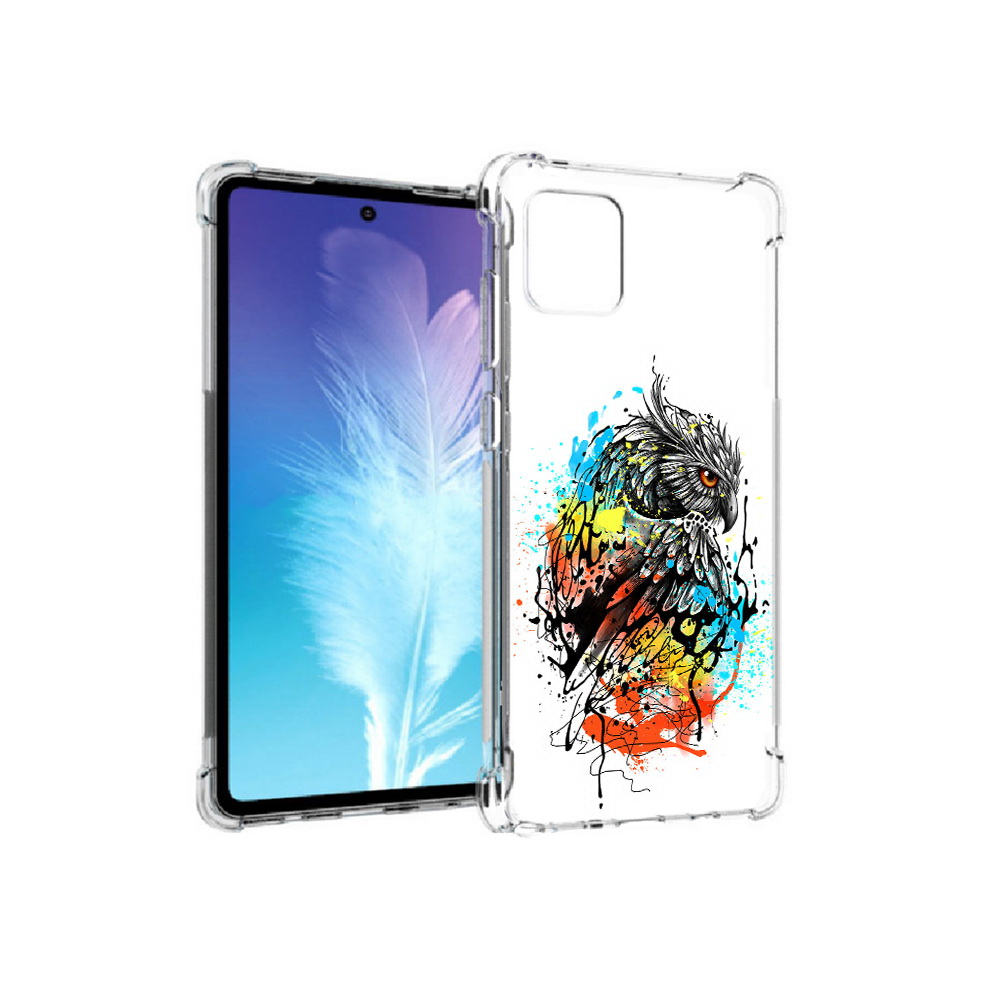 

Чехол MyPads Tocco для Samsung Galaxy Note 10 Lite Творческая сова (PT142413.491.170), Прозрачный, Tocco